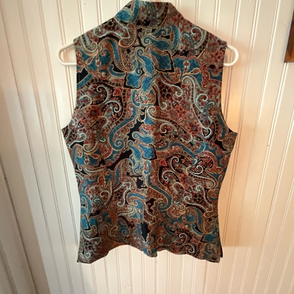 Silk patterned vest (size 10) - Picture 3 of 3